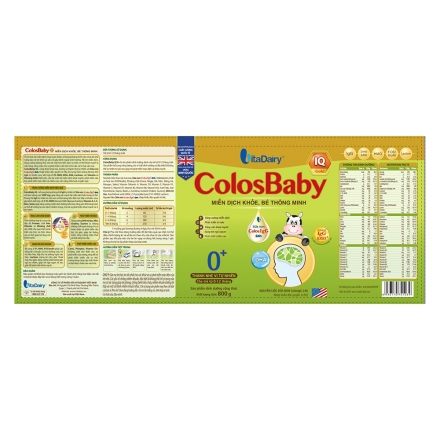 Sữa ColosBaby Bio IQ Gold 0+ 800g (0-12M)