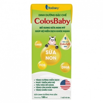 Sữa bột pha sẵn ColosBaby 180ml (Vỉ 4 hộp)